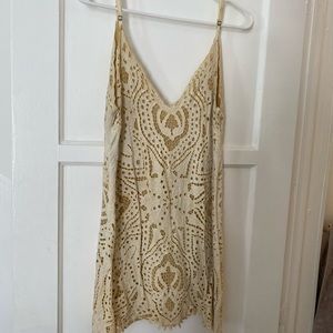 Ivory crochet cleobella dress